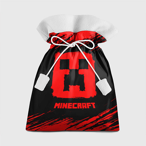 Подарочный мешок MINECRAFT - Красный Крипер / 3D-принт – фото 1
