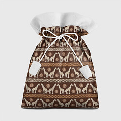 Мешок для подарков Жирафы Африка паттерн, цвет: 3D-принт