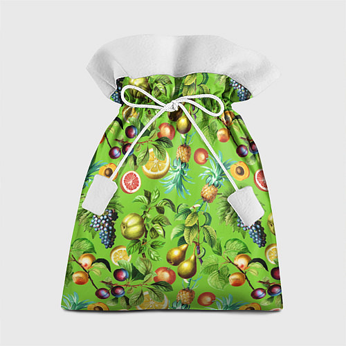 Подарочный мешок Сочные фрукты паттерн / 3D-принт – фото 1