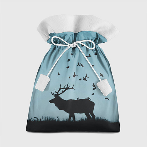 Подарочный мешок Северный Олень Reindeer / 3D-принт – фото 1