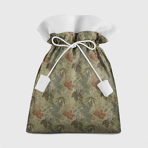 Подарочный мешок Камуфляж из листьев / 3D-принт – фото 1