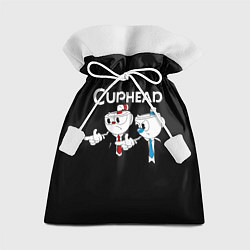 Мешок для подарков Cuphead грозные ребята из Криминального чтива, цвет: 3D-принт