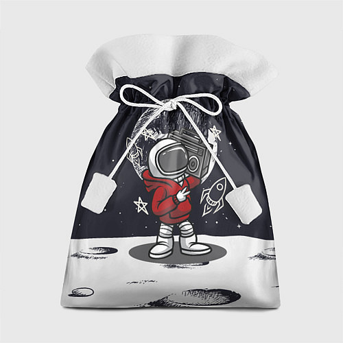 Подарочный мешок Космонавт с магнитофоном / 3D-принт – фото 1