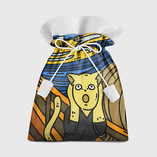 Подарочный мешок Крик кота Мунка / 3D-принт – фото 1