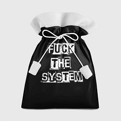 Мешок для подарков FACK THE SYSTEM, цвет: 3D-принт