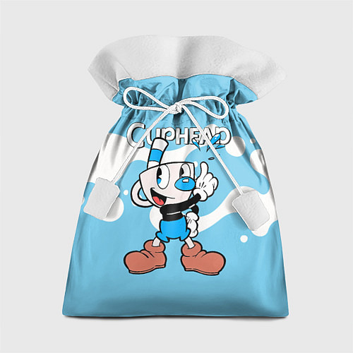 Подарочный мешок Cuphead синяя чашечка / 3D-принт – фото 1