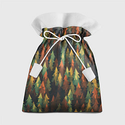 Мешок для подарков Spruce forest, цвет: 3D-принт