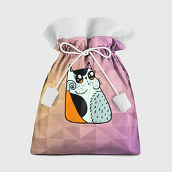 Мешок для подарков Милый Абстрактный котик, цвет: 3D-принт