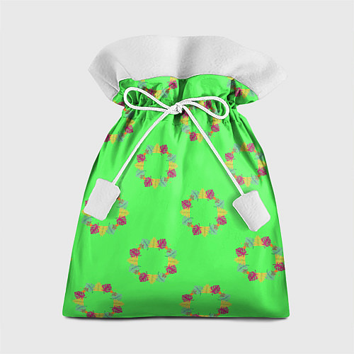 Подарочный мешок ГЕРБАРИЙ ИЗ ЛИСТЬЕВ / 3D-принт – фото 1