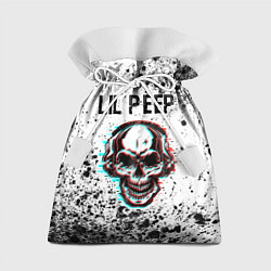 Мешок для подарков Lil Peep ЧЕРЕП Краска, цвет: 3D-принт