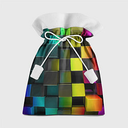 Мешок для подарков Colored Geometric 3D pattern, цвет: 3D-принт