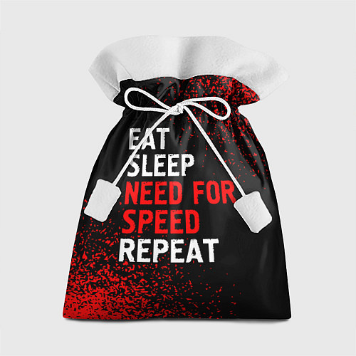 Подарочный мешок Eat Sleep Need for Speed Repeat - Спрей / 3D-принт – фото 1