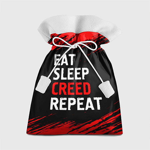 Подарочный мешок Eat Sleep Creed Repeat - Краски / 3D-принт – фото 1