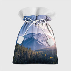 Мешок для подарков Горы Лес Солнце, цвет: 3D-принт