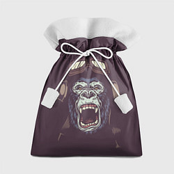 Мешок для подарков Орущая горилла, цвет: 3D-принт