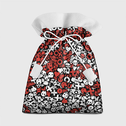 Подарочный мешок Красно-белые знаки LDR / 3D-принт – фото 1