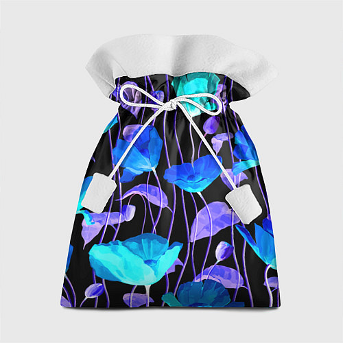 Подарочный мешок Авангардный цветочный паттерн Fashion trend / 3D-принт – фото 1