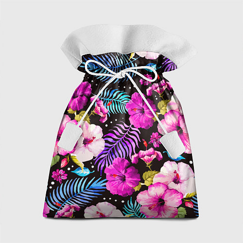 Подарочный мешок Floral pattern Summer night Fashion trend / 3D-принт – фото 1