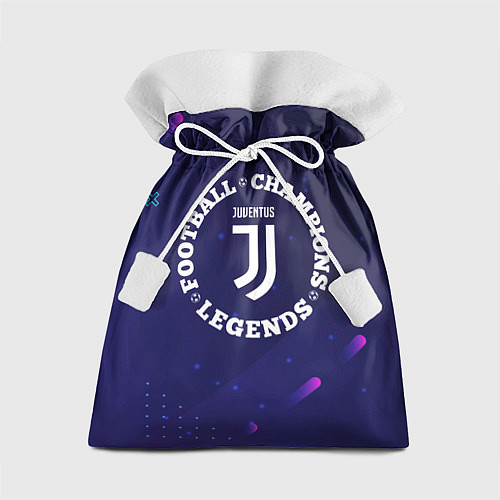 Подарочный мешок Символ Juventus и круглая надпись Football Legends / 3D-принт – фото 1