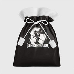 Мешок для подарков Linkin Park рисунок баллончиком, цвет: 3D-принт