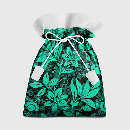Подарочный мешок Ажурный цветочный летний орнамент / 3D-принт – фото 1