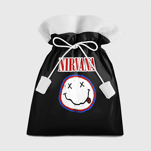 Подарочный мешок Nirvana гранж / 3D-принт – фото 1