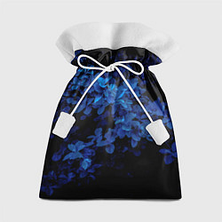 Мешок для подарков BLUE FLOWERS Синие цветы, цвет: 3D-принт