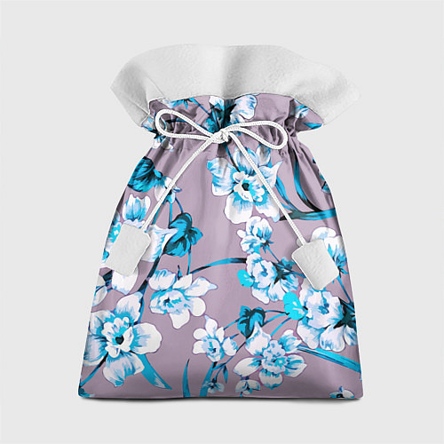 Подарочный мешок Летний стилизованный цветочный паттерн / 3D-принт – фото 1