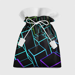 Мешок для подарков Неоновый эквалайзер, цвет: 3D-принт