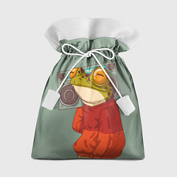 Мешок для подарков Лягуха с мафоном, цвет: 3D-принт