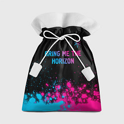 Мешок для подарков Bring Me the Horizon Neon Gradient, цвет: 3D-принт