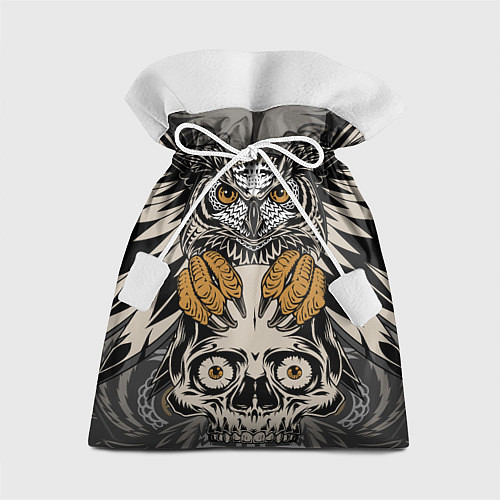 Подарочный мешок Сова с черепом Owl with Skull / 3D-принт – фото 1
