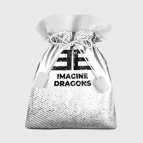 Подарочный мешок Imagine Dragons с потертостями на светлом фоне / 3D-принт – фото 1