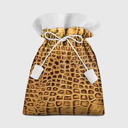 Мешок для подарков Крокодиловая кожа - окрас, цвет: 3D-принт