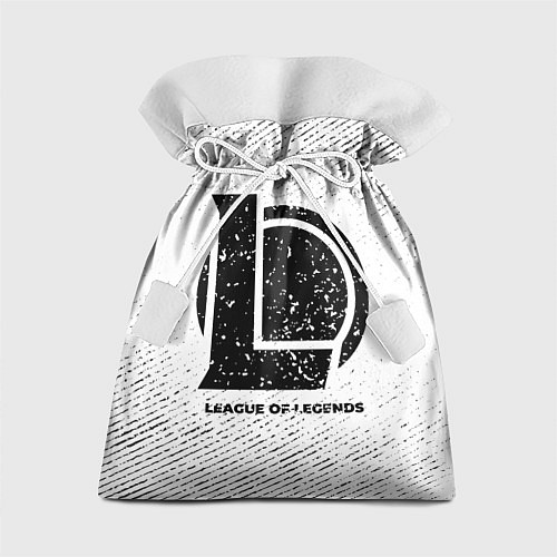 Подарочный мешок League of Legends с потертостями на светлом фоне / 3D-принт – фото 1