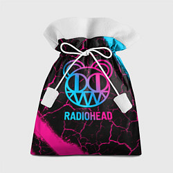 Подарочный мешок Radiohead - neon gradient