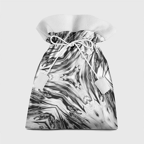 Подарочный мешок Черно-белый абстрактный узор Трио / 3D-принт – фото 1