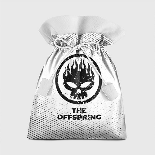 Подарочный мешок The Offspring с потертостями на светлом фоне / 3D-принт – фото 1