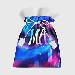 Мешок для подарков Maneskin неоновый космос, цвет: 3D-принт