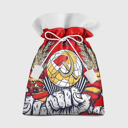 Подарочный мешок СССР серп и молот герб / 3D-принт – фото 1