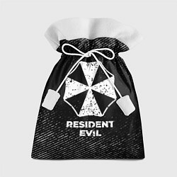 Мешок для подарков Resident Evil с потертостями на темном фоне, цвет: 3D-принт