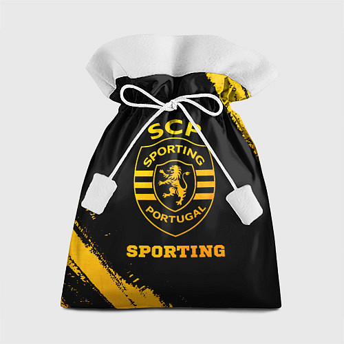Подарочный мешок Sporting - gold gradient / 3D-принт – фото 1