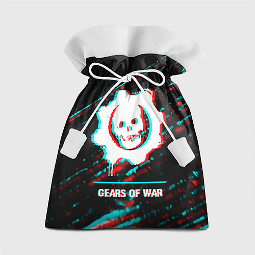 Подарочный мешок Gears of War в стиле glitch и баги графики на темн / 3D-принт – фото 1