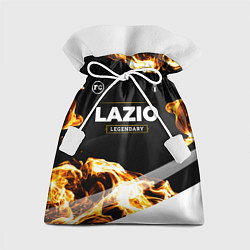 Мешок для подарков Lazio legendary sport fire, цвет: 3D-принт
