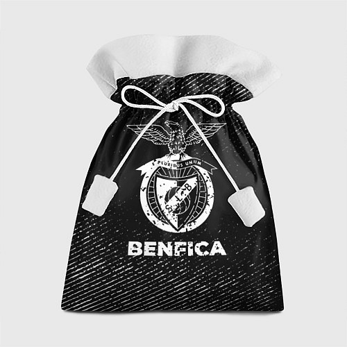 Подарочный мешок Benfica с потертостями на темном фоне / 3D-принт – фото 1