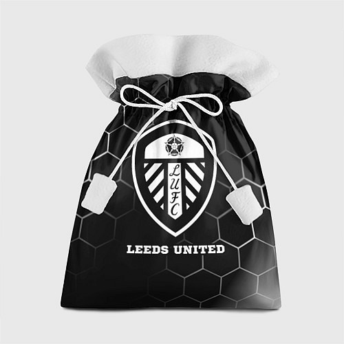 Подарочный мешок Leeds United sport на темном фоне / 3D-принт – фото 1