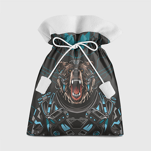 Подарочный мешок Кибер медведь / 3D-принт – фото 1