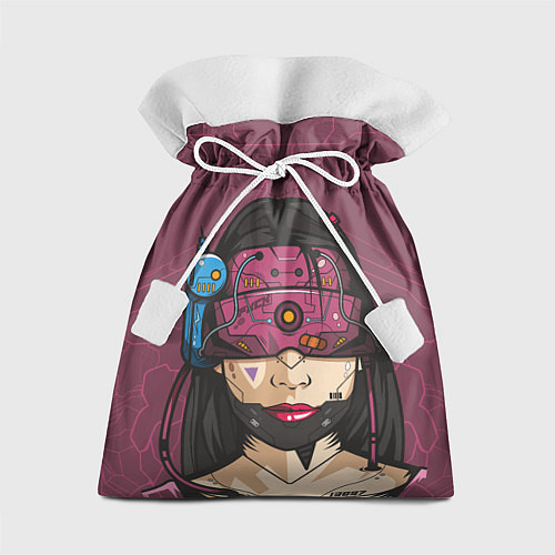Подарочный мешок Кибер-девушка / 3D-принт – фото 1