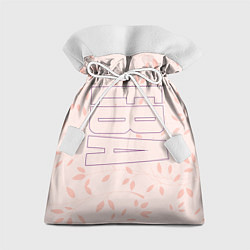 Мешок для подарков Ева по-вертикали с розовым фоном, цвет: 3D-принт