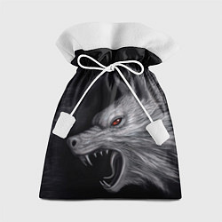 Мешок для подарков Агрессивный волк, цвет: 3D-принт